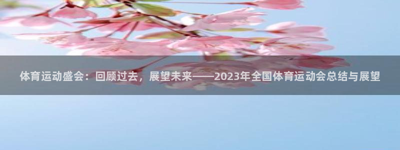 3377体育网页登录入口：体育运动盛会：回顾过去，展望未来——2023年全国体育运动会总结与展望